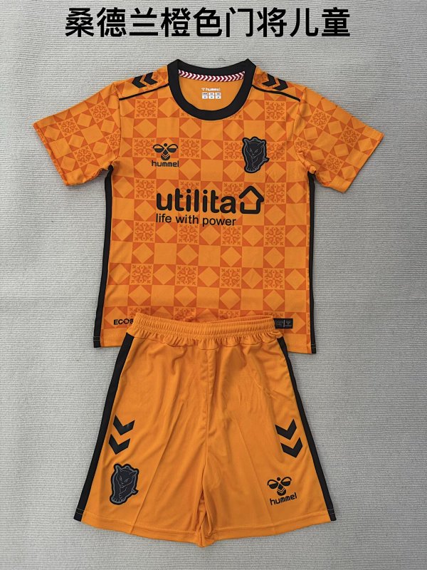 Niño_Kids Sunderland Goalkeeper Soccer Uniform 25 26-Li